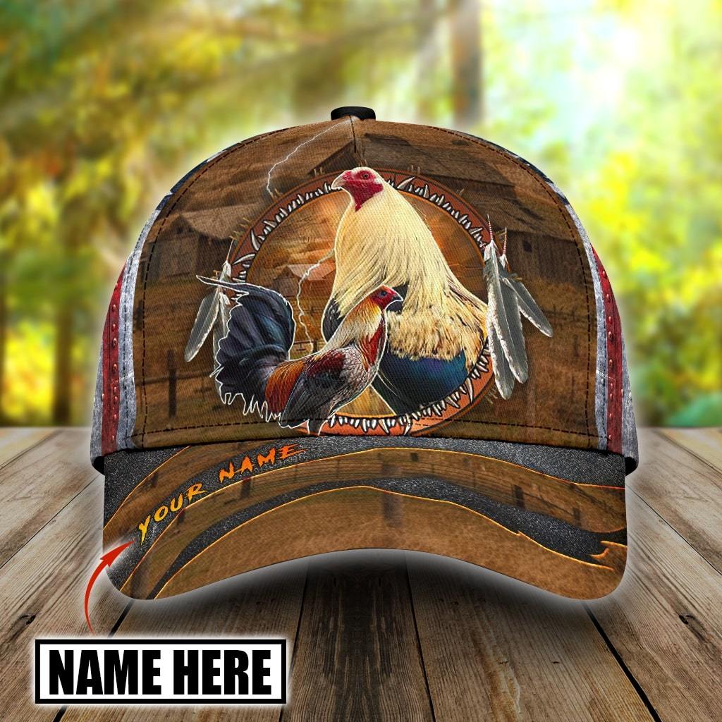 Personalized American Rooster Patriotic Classic Cap For Parties Vacations And Relaxed Daily Outfits