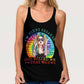 Hippie Soul Color Peaceful Hollow Tank Top For Gym Sessions And Casual Outfits