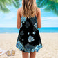 Vintage Turtle Is Beach Soul V-Neck Sleeveless Cami Dress For Island Holidays And Thoughtful Gifting