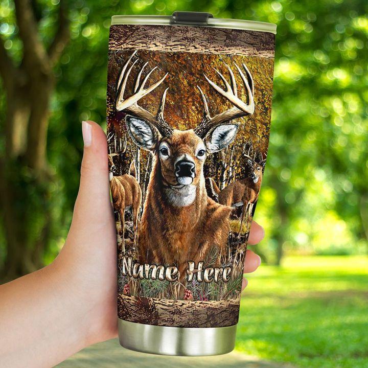 Hunting Love Deer 20 Oz Tumbler For Coffee Travel And Daily Drinks