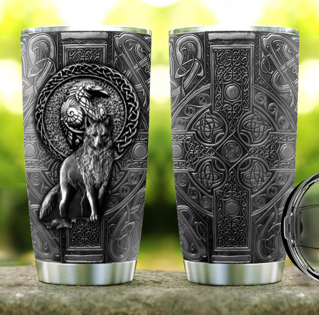 Viking Warrior Personalized 20 Oz Tumbler For Coffee Travel And Daily Drinks
