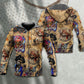 Pirate Skull Treasure Map Hoodie For Alternative Fashion Events And Relaxed Everyday Wear