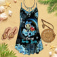 Turtle Crazy Turtle Laday V-Neck Sleeveless Cami Dress For Island Holidays And Thoughtful Gifting