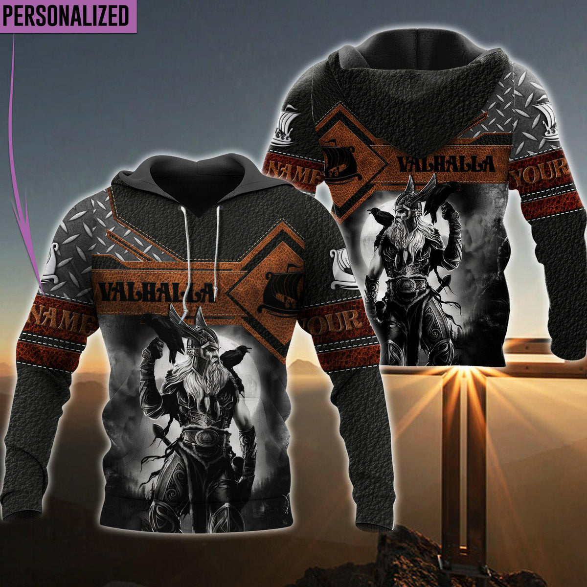 Viking Warrior Valhalla Tribute Hoodie For Viking Enthusiasts Travel Days And Distinctive Streetwear
