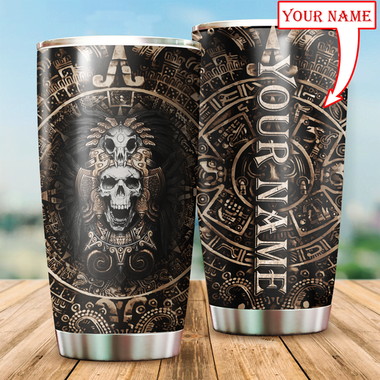 Aztec Mexico Personalized 20 Oz Tumbler For Coffee Travel And Daily Drinks