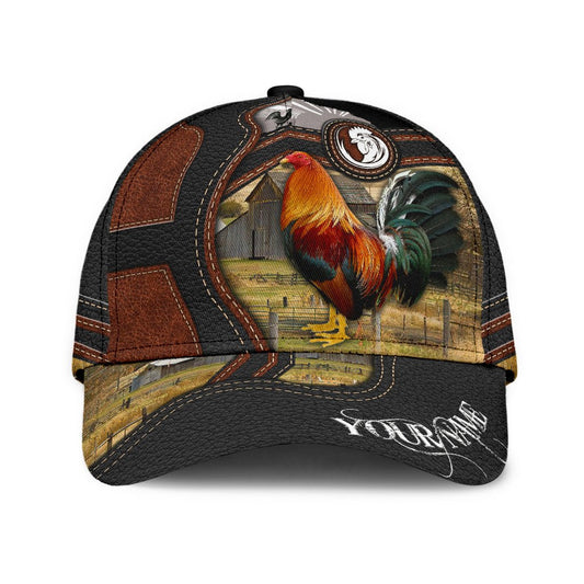 Rooster All Over Print Classic Cap For Vacations Festivals Parties And Everyday Outfits