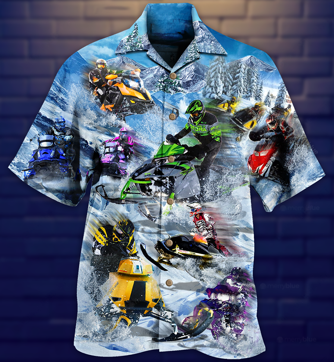 Winter Christmas Hawaiian Shirt With All Over Print For Island Holidays Summer Parties And Casual Outdoor Wear