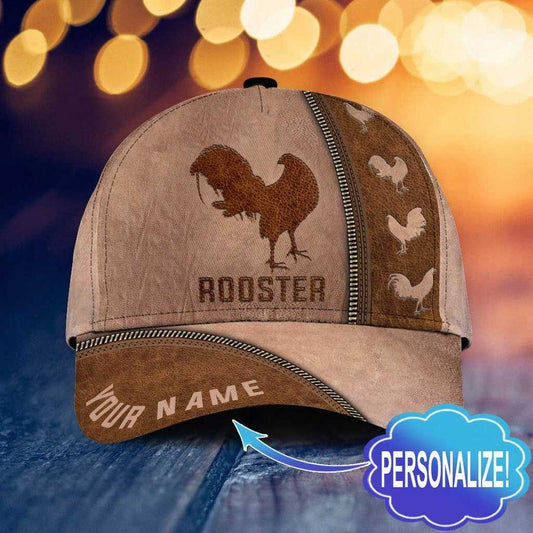 Personalized Rooster Farm Classic Cap For Coastal Trips Outdoor Activities And Gift Giving