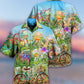 Floral Bicycle Hawaiian Shirt With Detailed Graphic For Coastal Vacations Warm Weather Events And Daily Style