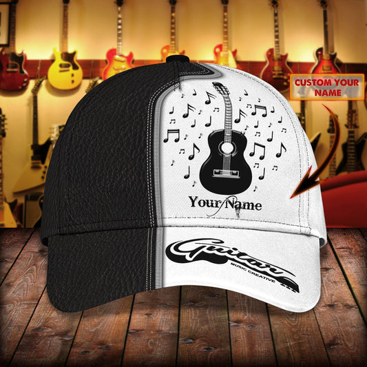 Guitar All Over Print Classic Cap For Relaxed Outfits Outdoor Events And Holiday Trips
