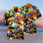 Racing Car Hawaiian Shirt With Detailed Graphic For Coastal Trips Outdoor Events And Relaxed Summer Wear