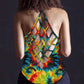 Hippie Soul Color Peaceful Hollow Tank Top For Meditation Practice And Festivals