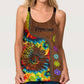 Hippie Soul Color Peaceful Hollow Tank Top For Meditation Practice And Festivals