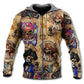 Pirate Skull Treasure Map Hoodie For Alternative Fashion Events And Relaxed Everyday Wear