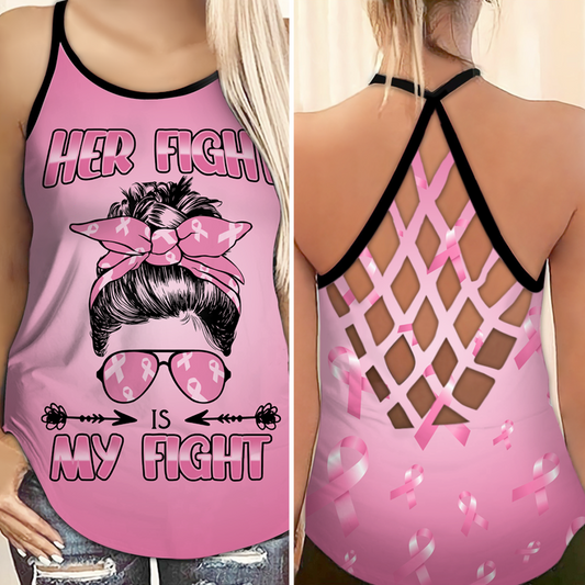 Breast Cancer Awareness Support And Solidarity Hollow Tank Top For Community Activities And Comfort