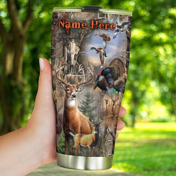 Hunting Love Deer 20 Oz Tumbler For Coffee Travel And Daily Drinks