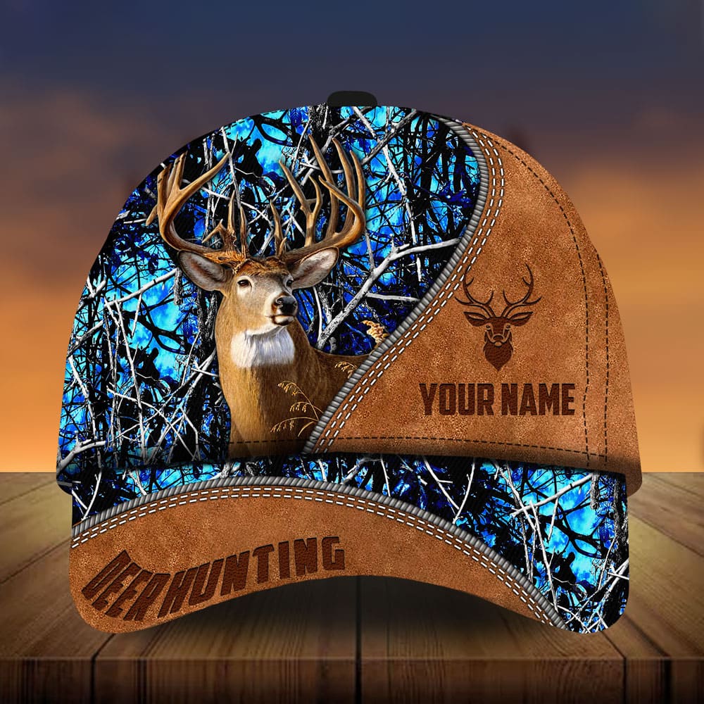 Leather Deer Hunting Personalized Classic Cap For Summer Vacations Parties And Outdoor Events