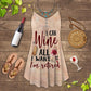 Wine And All I Want Im Retired V-Neck Sleeveless Cami Dress For Weekend Travel And Expressive Casual Fashion