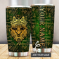 Native American Wolf Sign Personalized 20 Oz Tumbler For Coffee Travel And Daily Drinks