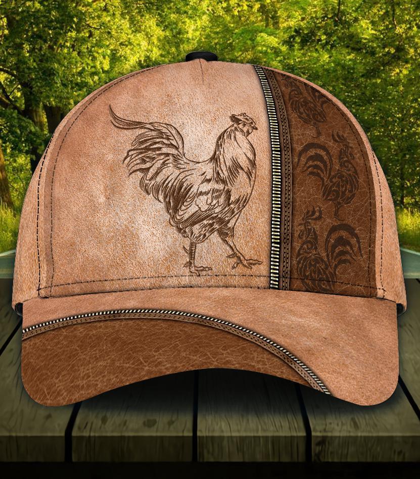 Rooster All Over Print Classic Cap For Casual Outfits Vacations And Everyday Styling