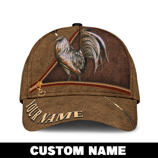 Personalized Rooster All Over Print Classic Cap For Everyday Accessories Vacations And Outdoor Fun