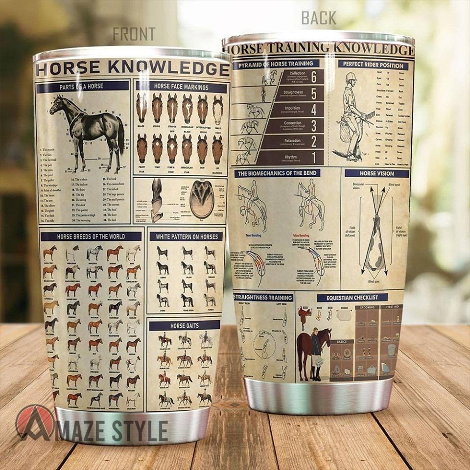 Horse Knowledge Horse Collection 20 Oz Tumbler For Coffee Travel And Daily Drinks