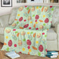 Colorful Easter Egg Pattern Flannel Blanket For Cozy Bedroom Sofa Decor