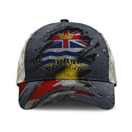 Canadian British Columbia Classic Cap For Weekend Travel Outdoor Events And Casual Outfits