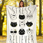 Cats Stress Reliever Flannel Blanket For Cozy Bedroom Sofa Decor