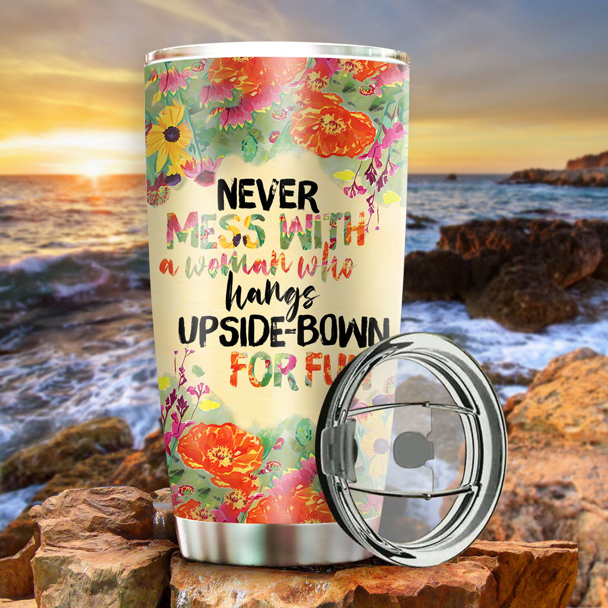 Pole Fitness In My Heart Personalized 20 Oz Tumbler For Coffee Travel And Daily Drinks