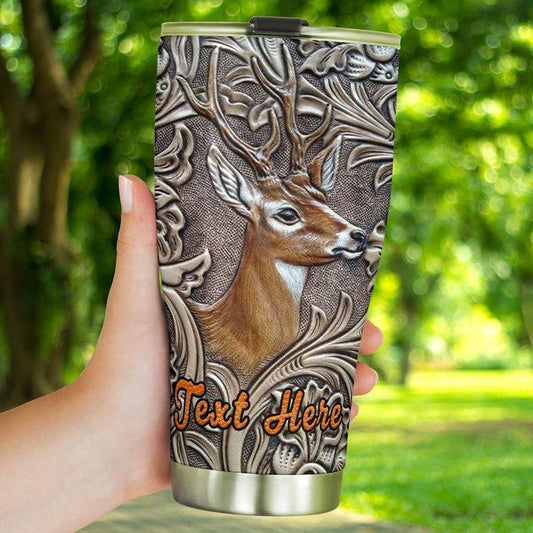 Hunting Love Deer 20 Oz Tumbler For Coffee Travel And Daily Drinks