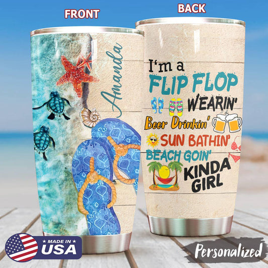 Turtle Girl 20 Oz Tumbler For Coffee Travel And Daily Drinks