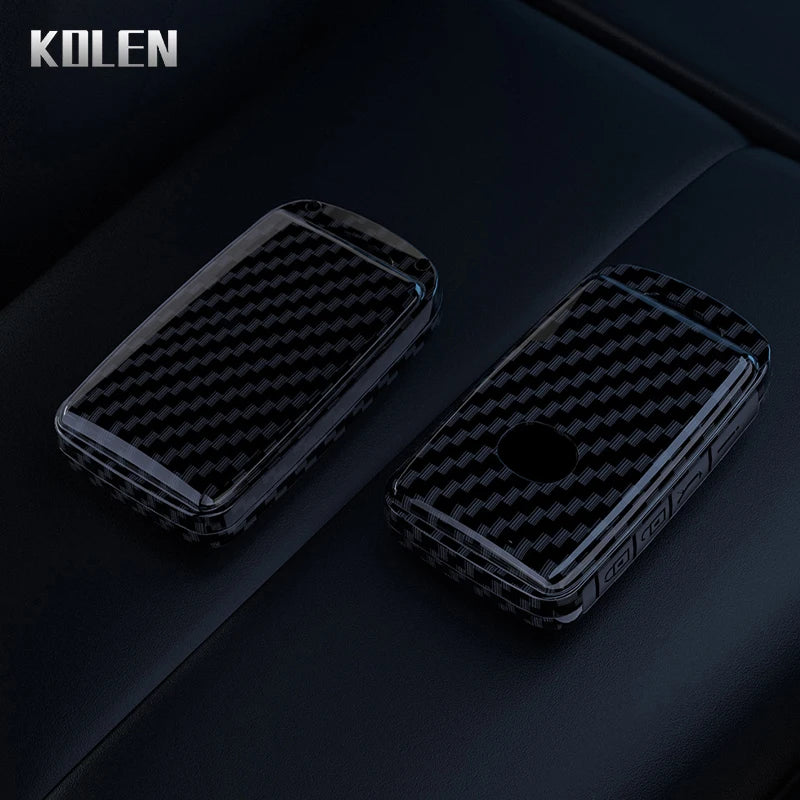 Car Key Cover Compatible with Mazda 3 Axela CX30 CX-4 CX5 CX-5 CX8 CX-8 CX-30 CX9 CX-9 – Carbon Fiber Style