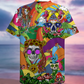 Funny Bohemian Colorful Skull Peace Hawaiian Shirt For Warm Weather Adventures And Everyday Comfort