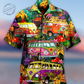Hippie Bus Colorful Hawaiian Shirt For Resort Escape And Vacation Style