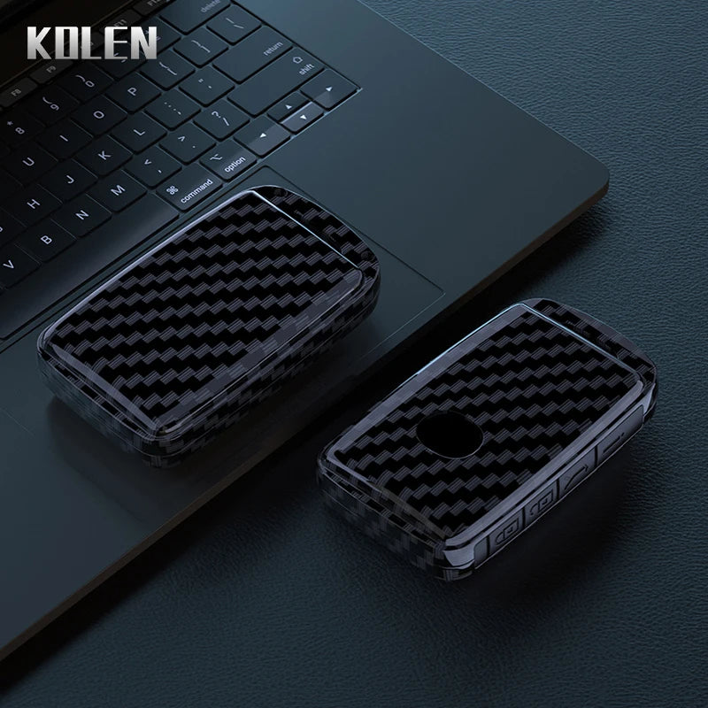 Car Key Cover Compatible with Mazda 3 Axela CX30 CX-4 CX5 CX-5 CX8 CX-8 CX-30 CX9 CX-9 – Carbon Fiber Style