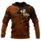 Bull Rider Hoodie For Casual Outfits Outdoor Trips And Comfortable Layering