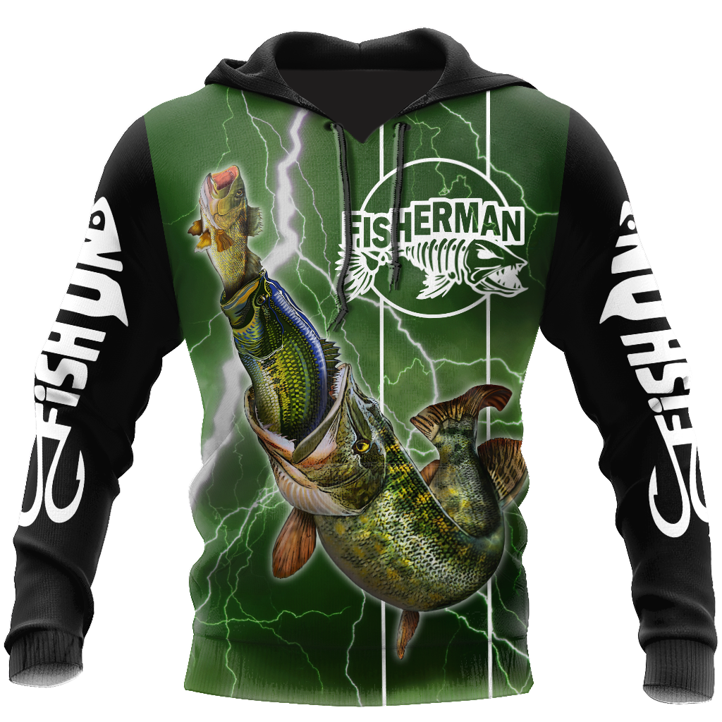 Green Great Fish Eats Small Hoodie For Anglers Outdoor Adventures Travel And Everyday Comfort