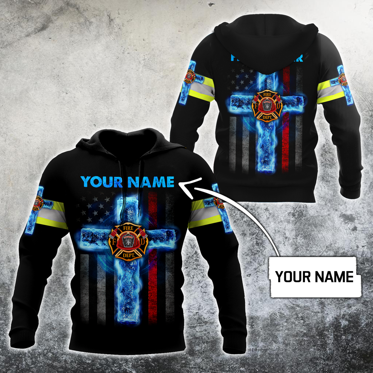 Firefighter Faith Inspired Hoodie For Community Gatherings Seasonal Outings And Relaxed Comfort