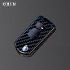 Flip Key Cover Compatible with Mazda 2 3 5 6 8 CX7 CX-7 CX5 CX-5 CX9 CX-9 MX5 MX-5 M6 RX8 RX-8 – 2/3/4 Buttons – Carbon Fiber Style
