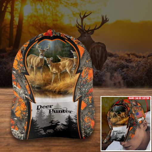 Hunting Deer Lover Custom Classic Cap For Casual Outfits Vacations And Everyday Styling