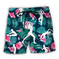 Aerobics Tropical Floral Fitness Beach Shorts For Sunny Holidays And Comfortable Daily Styling