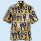 African Symbol Pattern Hawaiian Shirt With All Over Print For Tropical Travel Beach Gatherings And Comfortable Wear