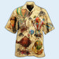 Steampunk Classic Air Balloon Far Hawaiian Shirt Artwork View For Coastal Escapes And Resort Style