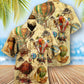Steampunk Classic Air Balloon Far Hawaiian Shirt For Summer Events And Casual Outdoor Wear