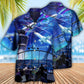Airplane Air Traffic Controller Hawaiian Shirt Artwork Detail For Resort Trips And Outdoor Activities