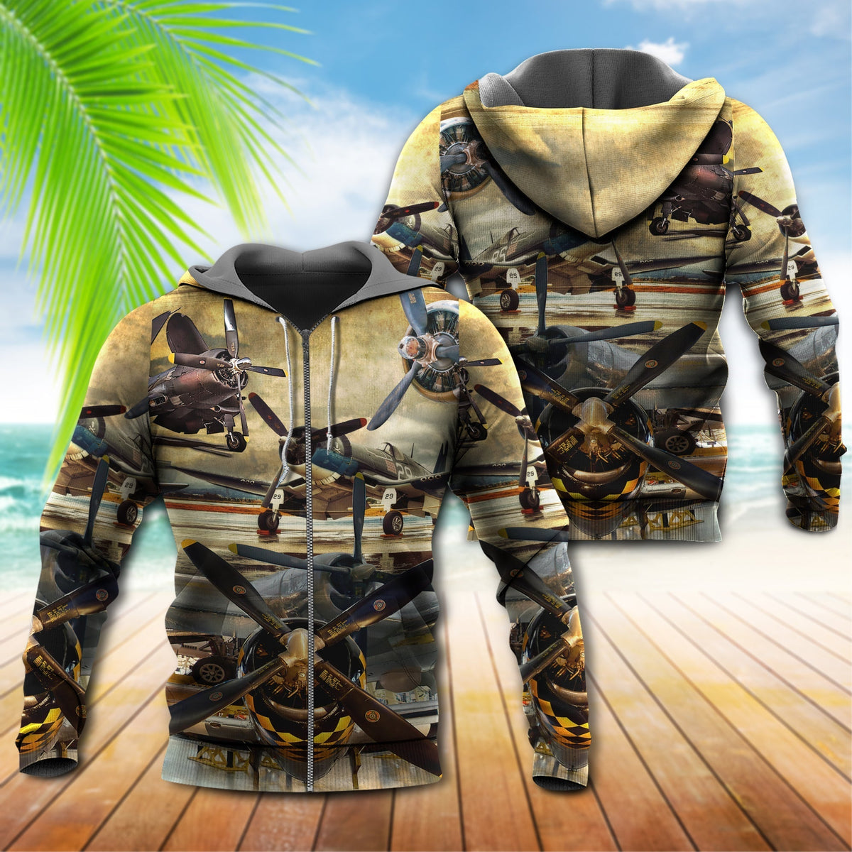 Vintage Aviation Sky Hoodie For Hobby Enthusiasts Casual Outings Travel And Everyday Comfort