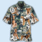 Tropical Dog Airedale Terrier Hawaiian Shirt Artwork View For Coastal Escapes And Resort Style