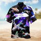 Neon Christmas Reindeer Light Hawaiian Shirt Design View For Tropical Vacations