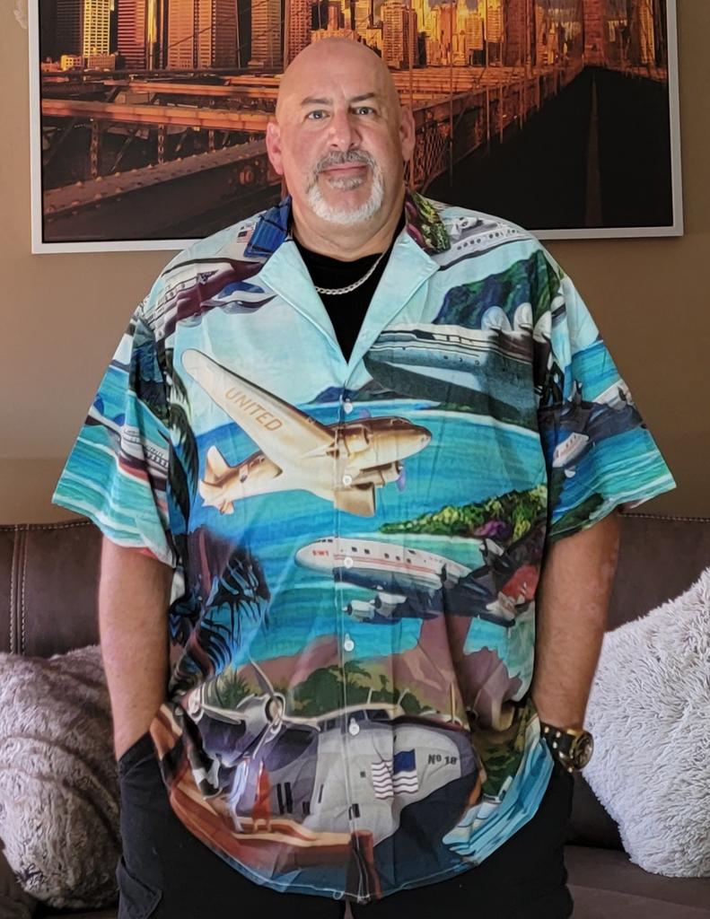 Airplane Island Aircraft Hawaiian Shirt Artwork View For Coastal Escapes And Resort Style